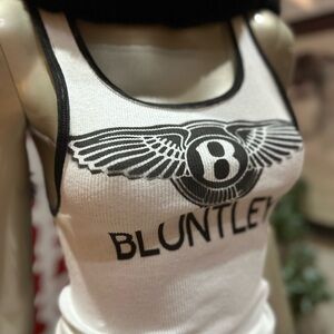 BLUNTLEY I’d rather be Rollin a Bluntley - funny ribbed tank top M UNISEX